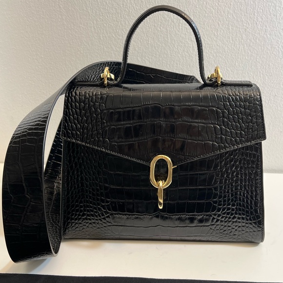 New-  Bing Dana croc effects Embossed bag - Picture 12 of 16